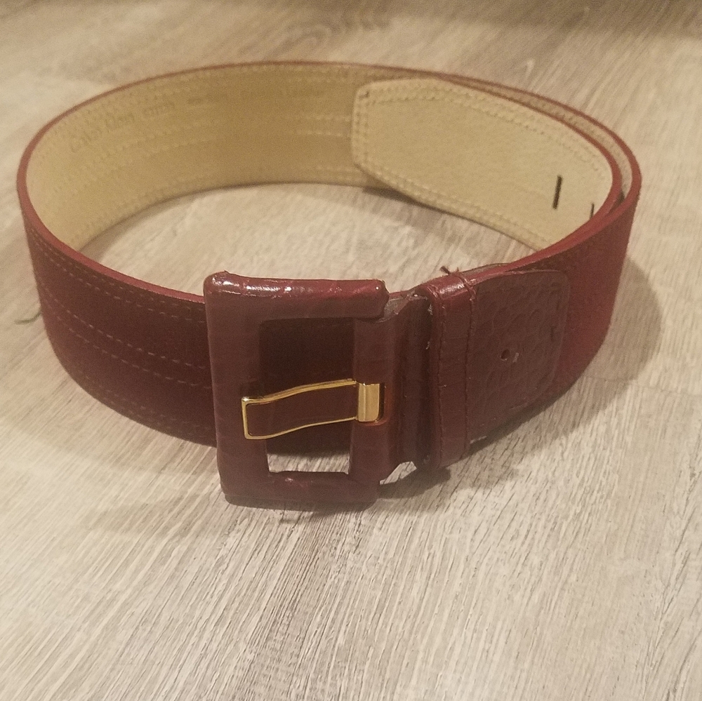 Calvin Klein Burgundy Wide belt